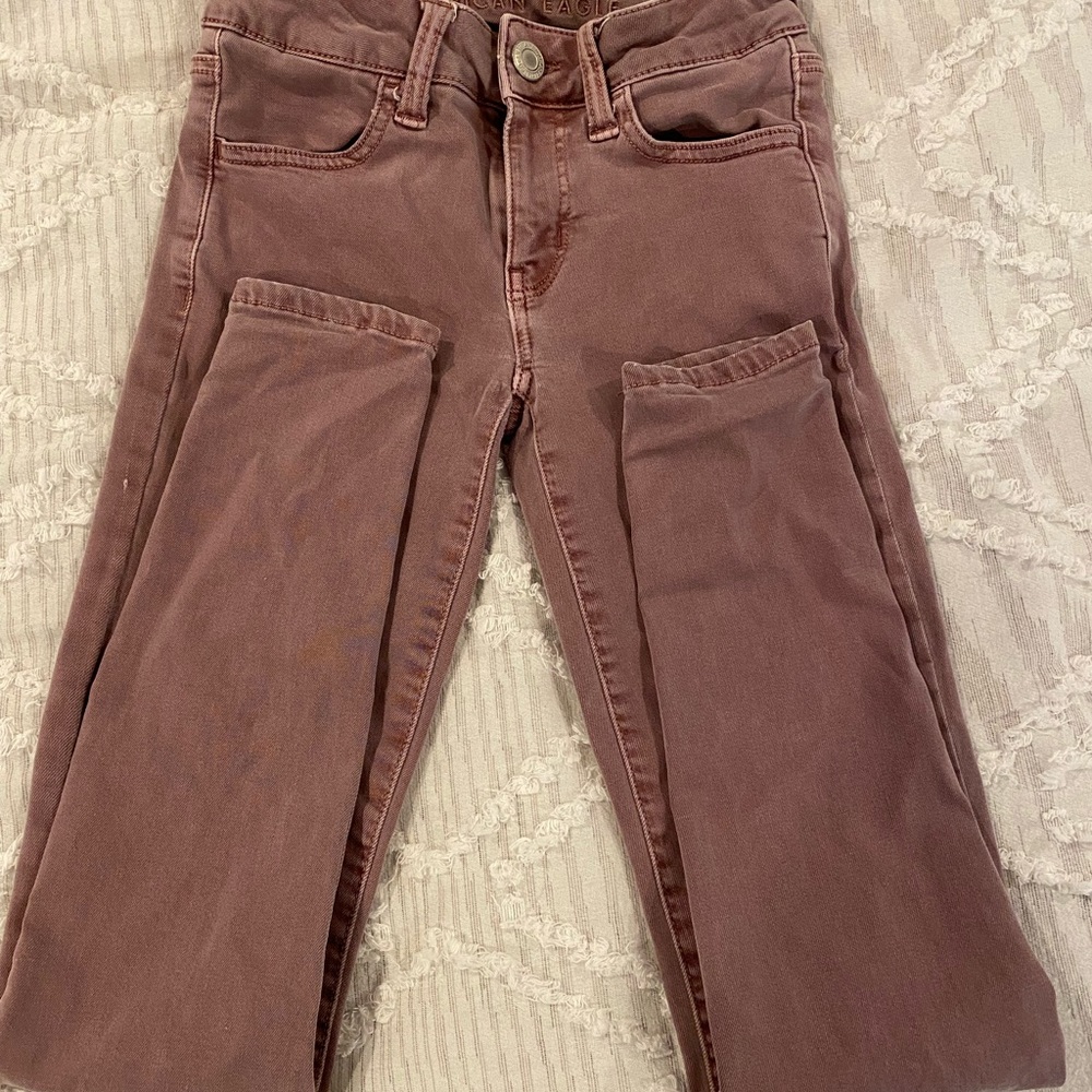 American Eagle Super Stretch Jeans (Light Purple)